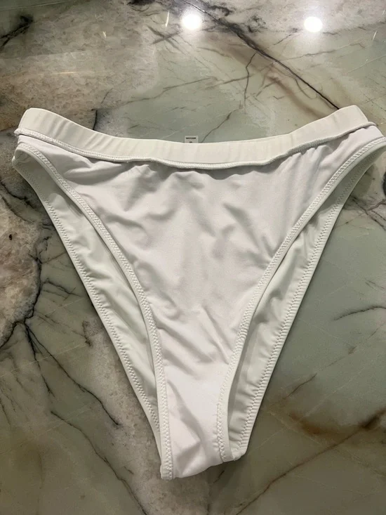 White Cutout High-Waist Bikini Set - Women Swim - Picture 8 of 12